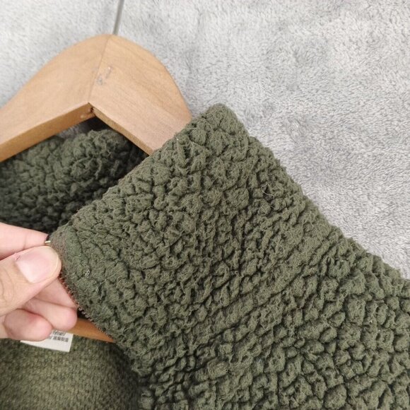 VS PINK Women Fleece Jacket 1/4 Zip Long Sleeve Solid Green SIZE SMALL - Picture 6 of 16